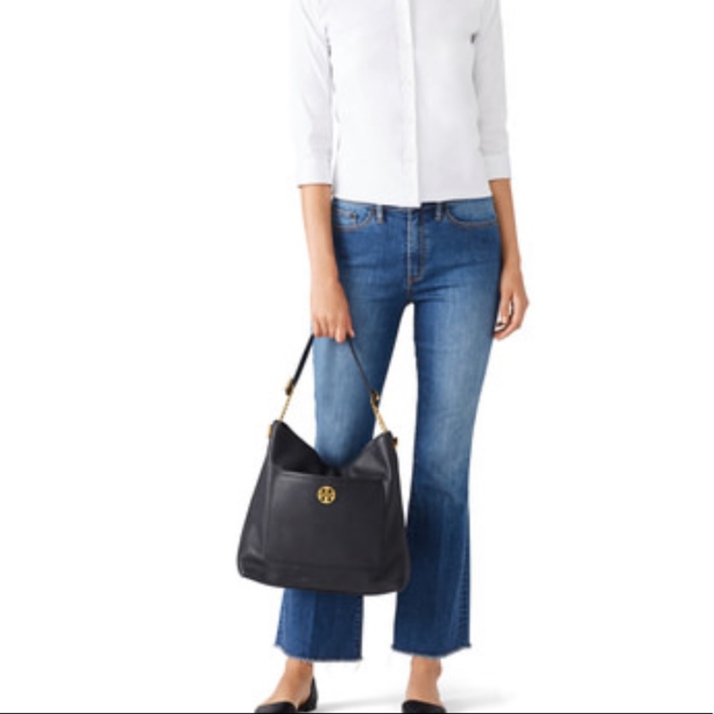 Tory Burch Black Chelsea Chain Hobo - Picture 4 of 17
